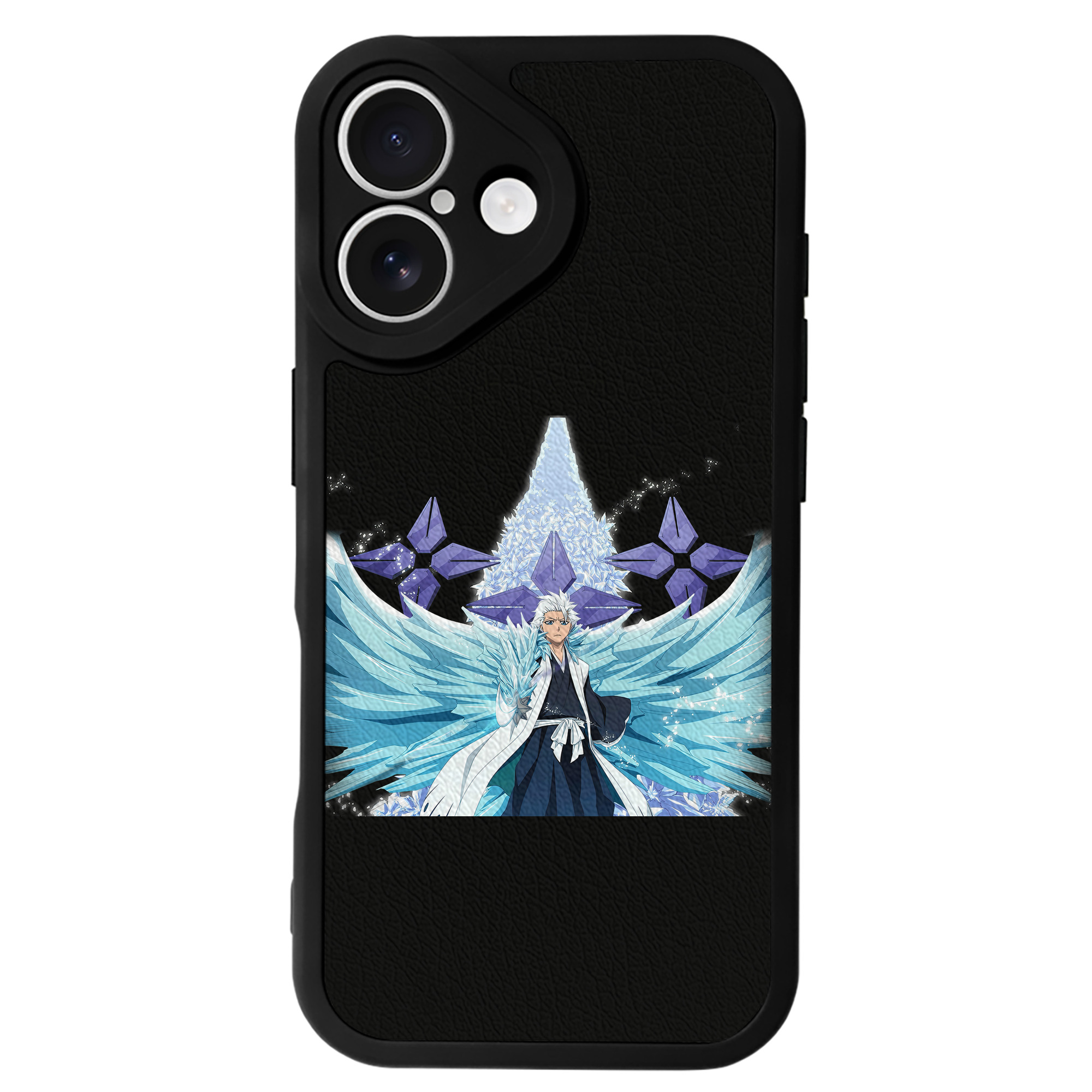 （画像用） ブリーチ 日番谷冬獅郎（ひつがや とうしろう） BLEACH Hitsugaya Toushirou 【iPhone 16シリーズ対応】シリコンスマホケース（レザー調） 材質：シリコン
